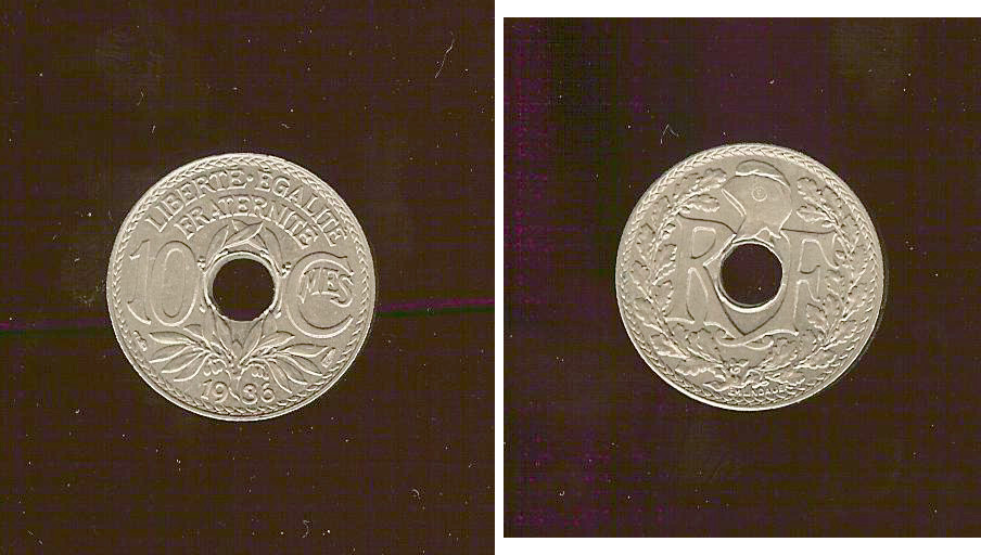 10 centimes Lindauer 1936 SPL